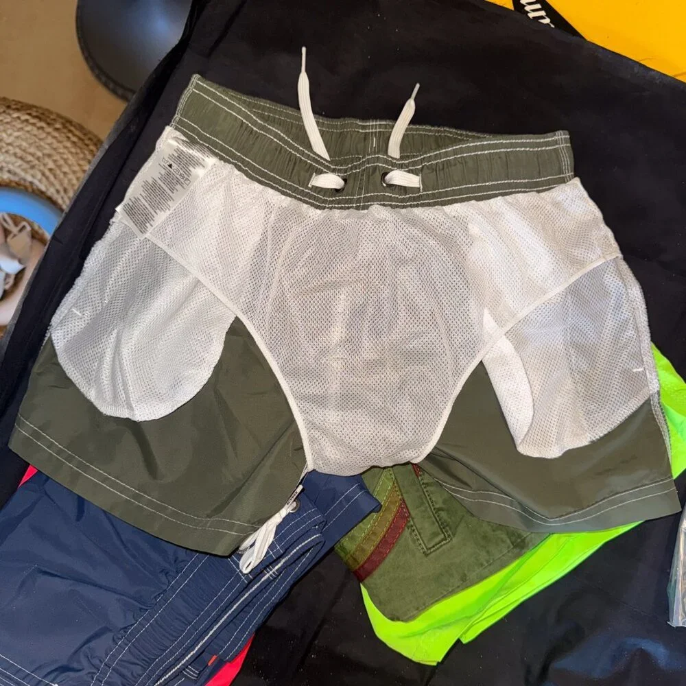 Sundek BOY’S SWIMSHORTS SHORT ELASTICATED WAIST ICONIC TAFFETA - NWOT